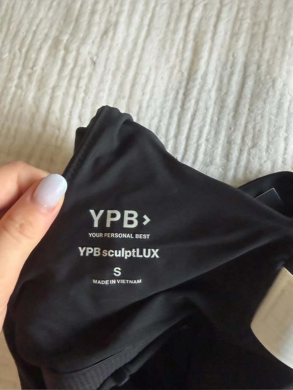 NWT YPB Sweetheart Sports Bra - Black
